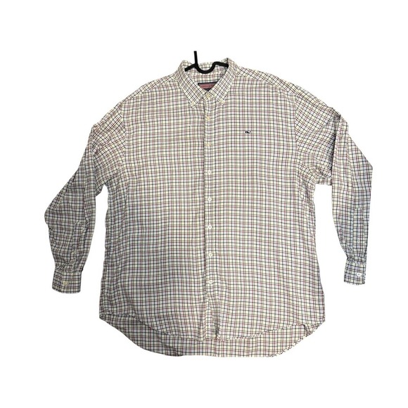 Vineyard Vines Other - Vineyard Vines Mens XL Whale Shirt Button Down Long Sleeve Plaid Checkered